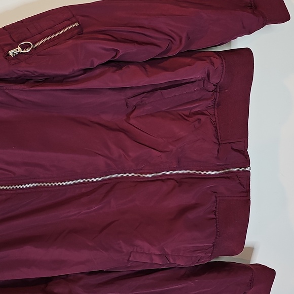 Garage Maroon Size 6 Bomber Jacket - Picture 3 of 7